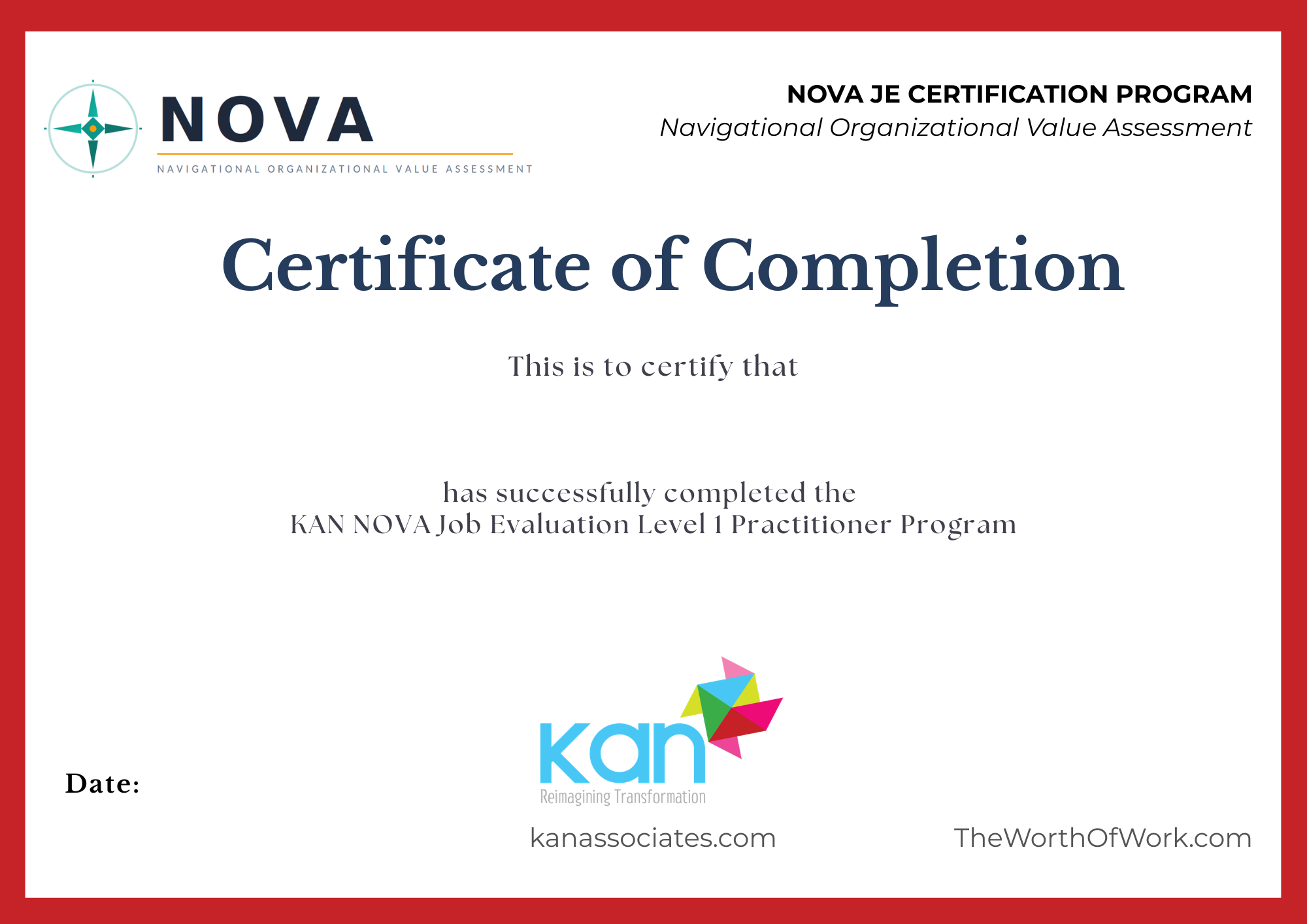 Certificate template